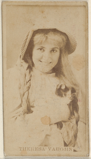 Theresa Vaughn, from the Actors and Actresses series (N45, Type 8) for Virginia Brights Cigarettes