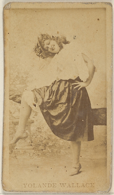 Yolande Wallace, from the Actors and Actresses series (N45, Type 8) for Virginia Brights Cigarettes