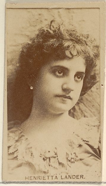 Henrietta Lander, from the Actors and Actresses series (N45, Type 8) for Virginia Brights Cigarettes