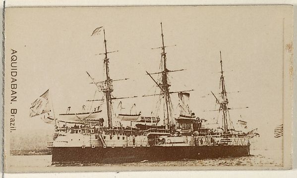 Aquidaban, Brazil, from the Famous Ships series (N50) for Virginia Brights Cigarettes