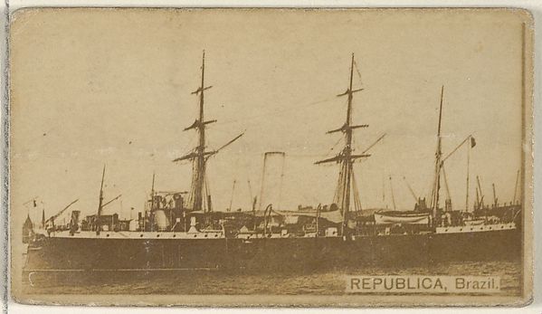 Republica, Brazil, from the Famous Ships series (N50) for Virginia Brights Cigarettes