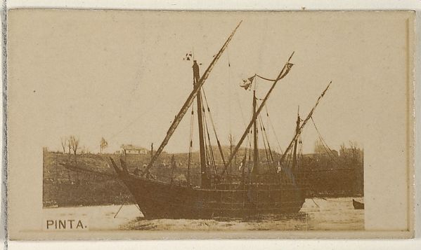Pinta, from the Famous Ships series (N50) for Virginia Brights Cigarettes