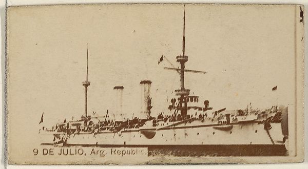 9 de Julio, Republic of Argentina, from the Famous Ships series (N50) for Virginia Brights Cigarettes