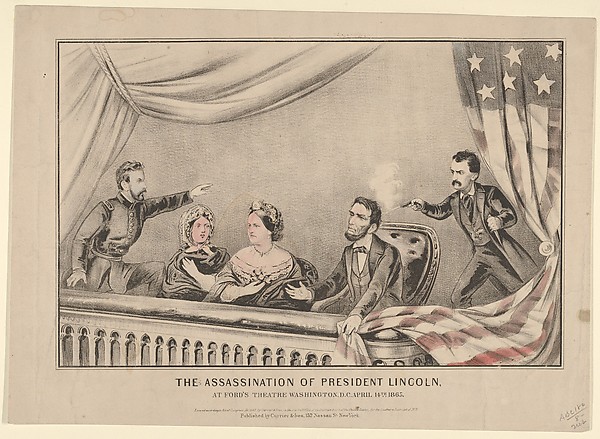 The Assassination of President Lincoln at Ford's Theatre, Washington D.C., April 14th, 1865