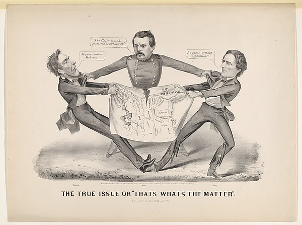 Currier & Ives, The True Issue or "Thats Whats the Matter"