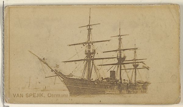 Van Spejik, Germany, from the Famous Ships series (N50) for Virginia Brights Cigarettes