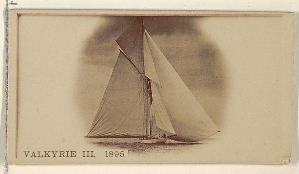 Valkyrie III, 1895, from the Famous Ships series (N50) for Virginia Brights Cigarettes