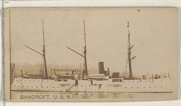 Bancroft, U.S.N., from the Famous Ships series (N50) for Virginia Brights Cigarettes