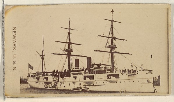 Newark, U.S.N., from the Famous Ships series (N50) for Virginia Brights Cigarettes