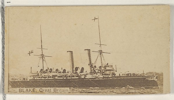 Blake, Great Britain, from the Famous Ships series (N50) for Virginia Brights Cigarettes