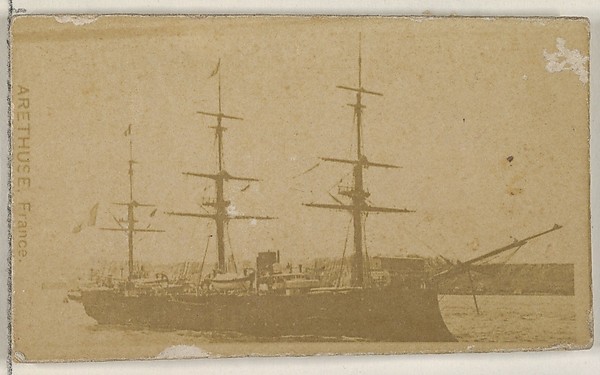 Arethuse, France, from the Famous Ships series (N50) for Virginia Brights Cigarettes
