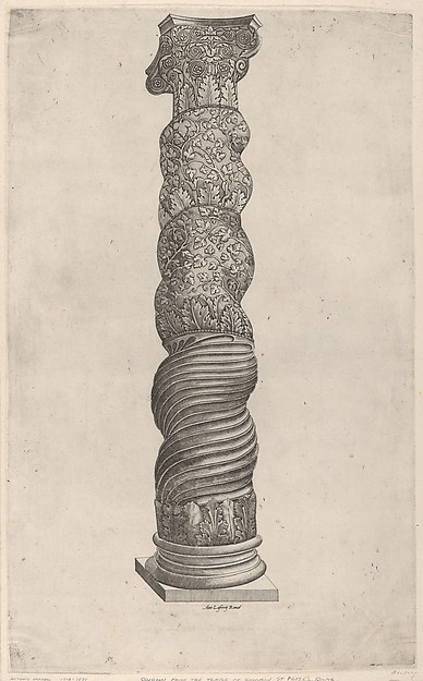 Winding Column from Saint Peter's, Rome by Anonymous, Italian, 16th century