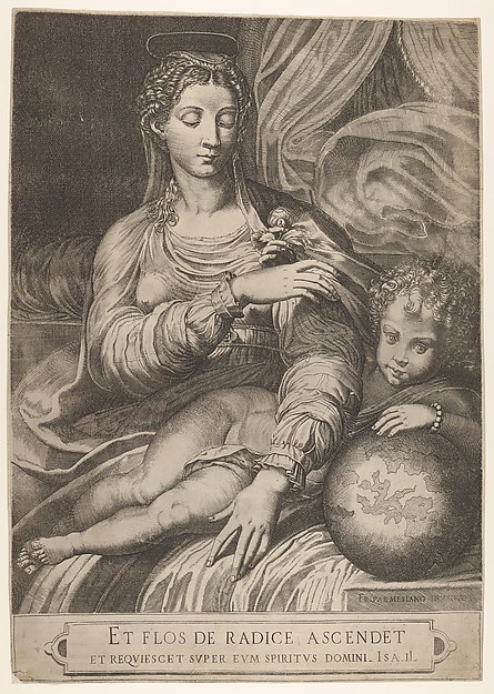 Madonna of the Rose by Domenico Tibaldi