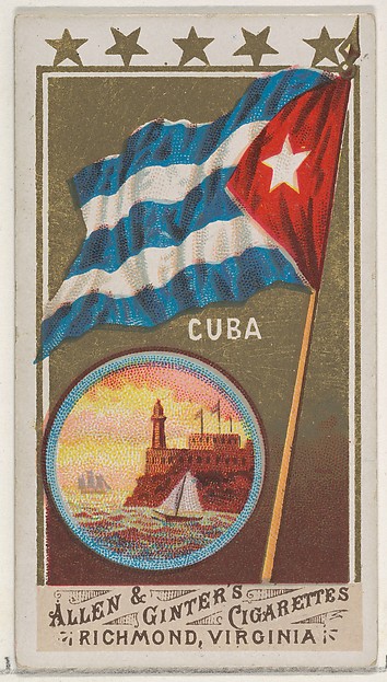 Cuba, from Flags of All Nations, Series 1 (N9) for Allen & Ginter Cigarettes Brands