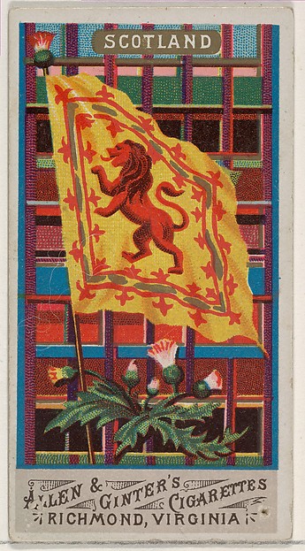 Scotland, from Flags of All Nations, Series 1 (N9) for Allen & Ginter Cigarettes Brands