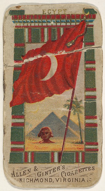 Egypt, from Flags of All Nations, Series 1 (N9) for Allen & Ginter Cigarettes Brands