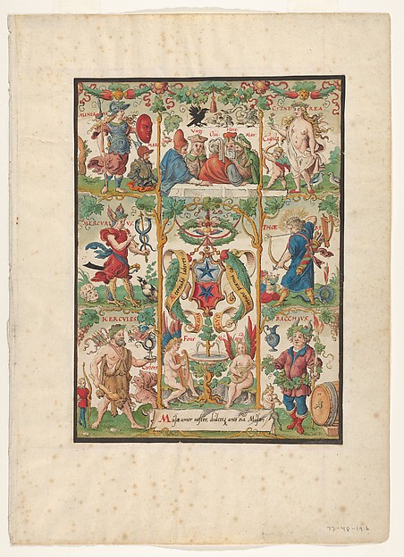 Classical Allegory with the arms of the Ochsenfelder