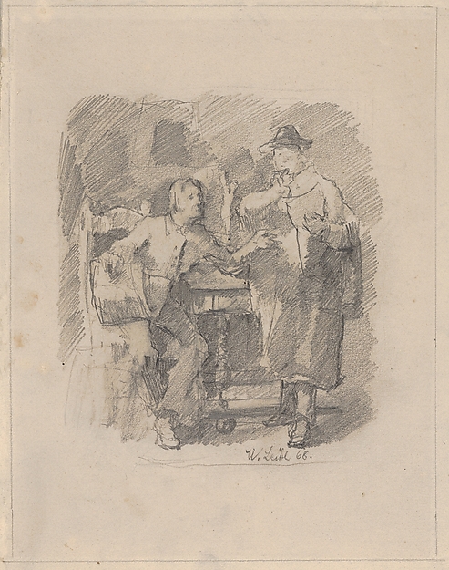 The Critic; verso: Study for The Critic