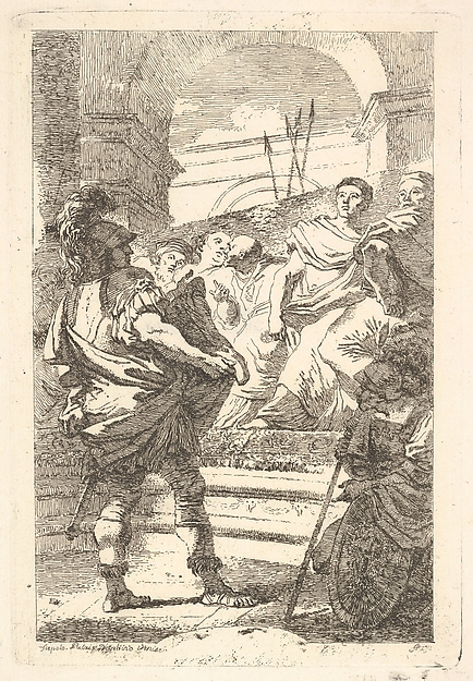 Fabius Maximus before the Senate at Carthage