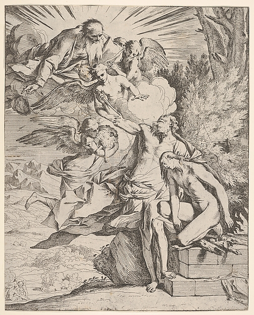 Sacrifice of Isaac by Pietro Testa
