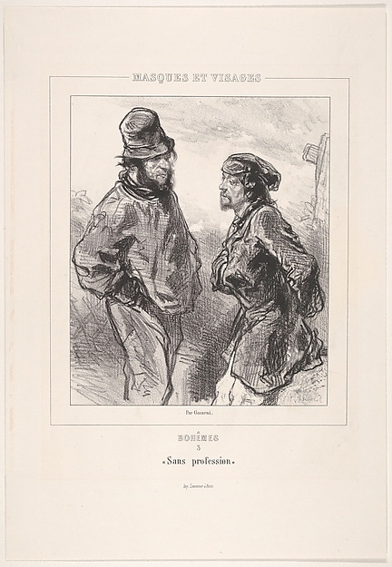Sans profession, from the series Bohèmes, Masques et Visages