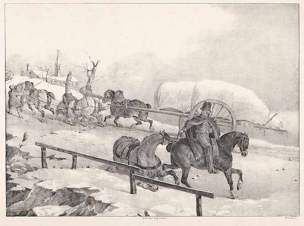 Wagoner Climbing a Hill