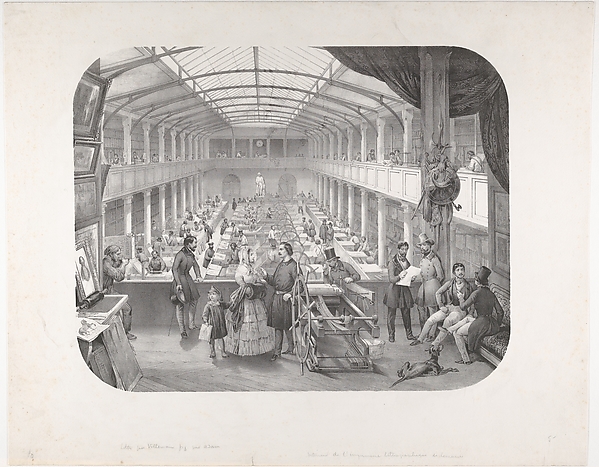 Interior of Lemercier's Lithographic Printing House