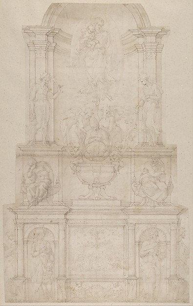 Design for the Tomb of Pope Julius II della Rovere