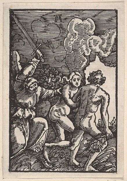 Expulsion from Paradise, from The Fall and Salvation of Mankind Through the Life and Passion of Christ