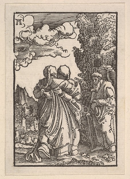 Visitation, from "The Fall and Salvation of Mankind Through the Life and Passion of Christ" by Albrecht Altdorfer