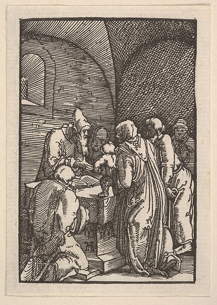 Presentation in the Temple, from "The Fall and Salvation of Mankind Through the Life and Passion of Christ" by Albrecht Altdorfer