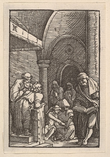 The Dispute in the Temple, from "The Fall and Salvation of Mankind Through the Life and Passion of Christ" by Albrecht Altdorfer