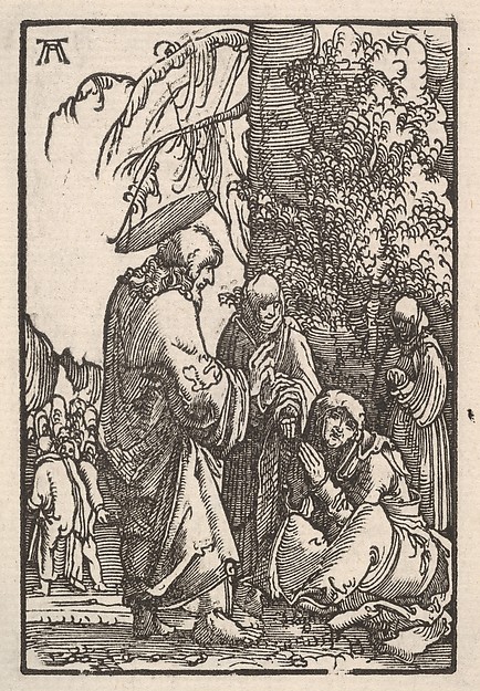 Christ Taking Leave of His Mother, from "The Fall and Salvation of Mankind Through the Life and Passion of Christ" by Albrecht Altdorfer