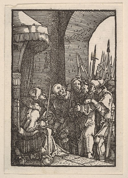 Christ Before Pilate, from "The Fall and Salvation of Mankind Through the Life and Passion of Christ" by Albrecht Altdorfer