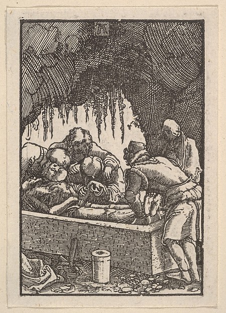 The Entombment, from "The Fall and Salvation of Mankind Through the Life and Passion of Christ" by Albrecht Altdorfer
