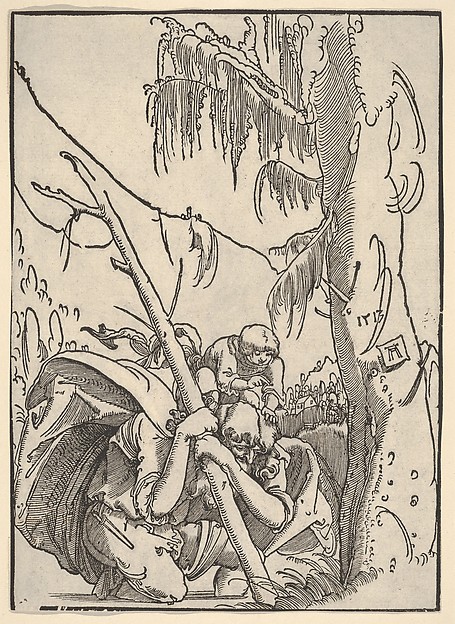 Saint Christopher Carrying the Infant Christ by Albrecht Altdorfer