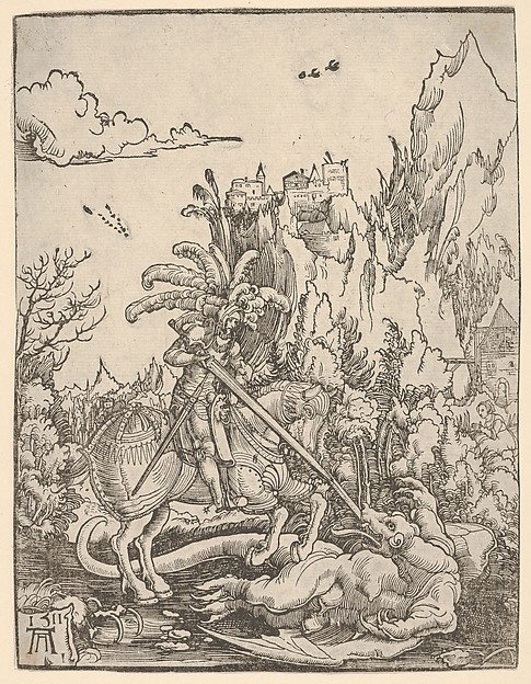 Saint George Killing the Dragon by Albrecht Altdorfer