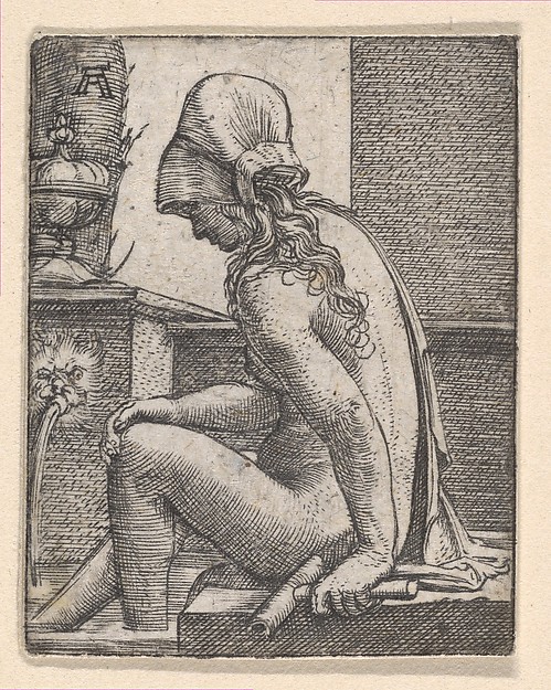 Seated Woman Bathing Her Feet