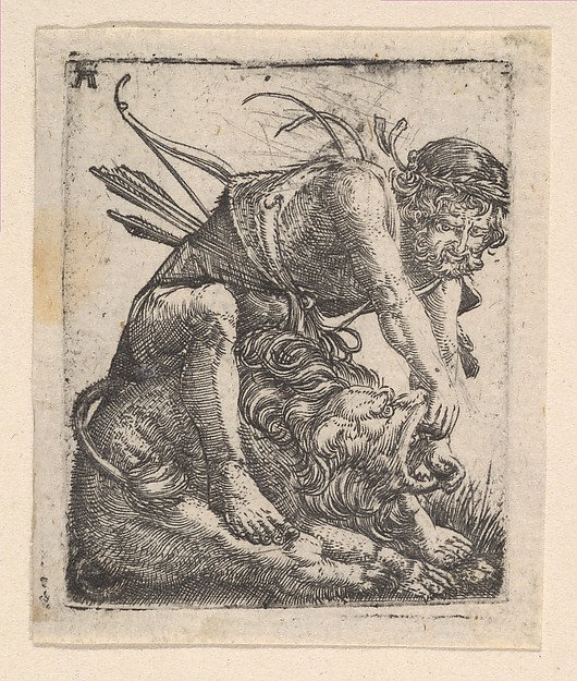Hercules Fighting the Nemean Lion