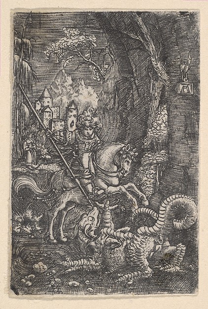 Saint George Killing the Dragon by Albrecht Altdorfer