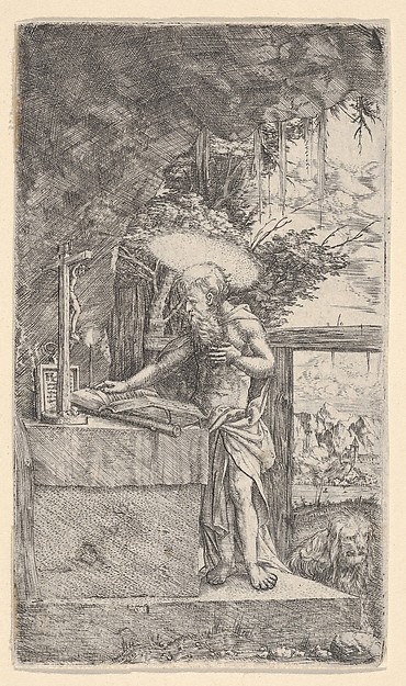 Saint Jerome Reading by Albrecht Altdorfer