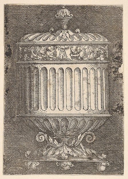 Covered Goblet with Three Feet