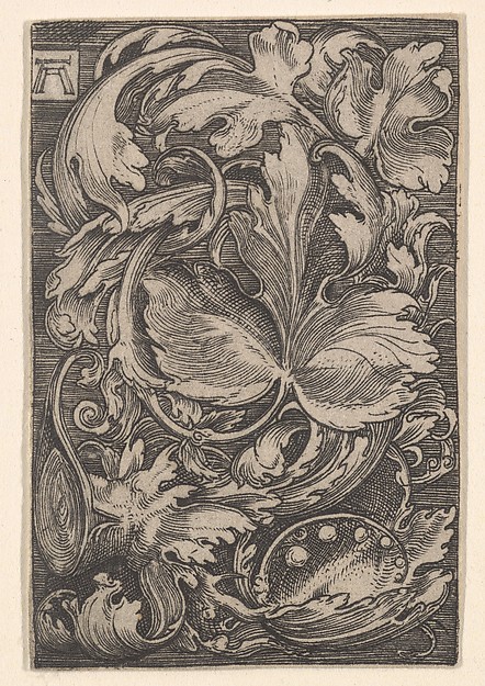 Copy of Leaf Ornament with Lilies of the Valley