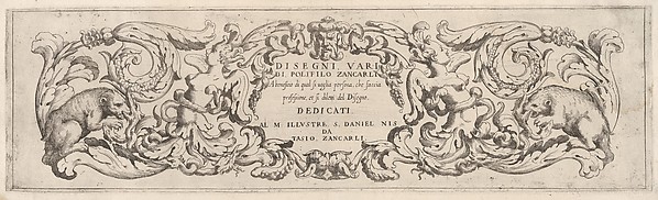 Disegni Varij di Polifilo Zancarli (Friezes)