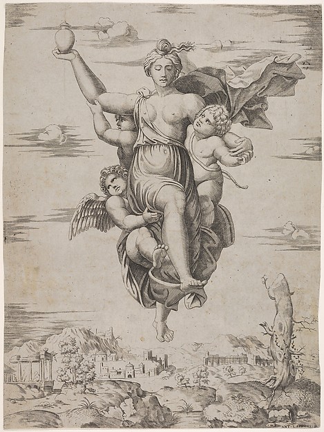 "Psyche Carrying Waters of the Styx" (from the Farnesina frescoes)
