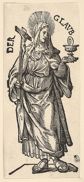 Faith (Der Glaub), from "The Seven Virtues" by Hans Burgkmair