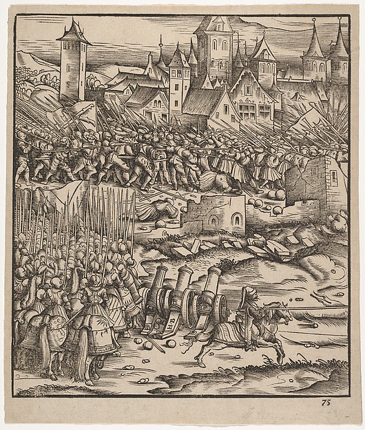 The Battle Near Teramundt (Teremonde), from Der Weisskunig