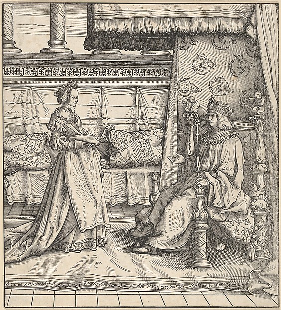 The King of Feuereisen and His Only Daughter, from Der Weisskunig