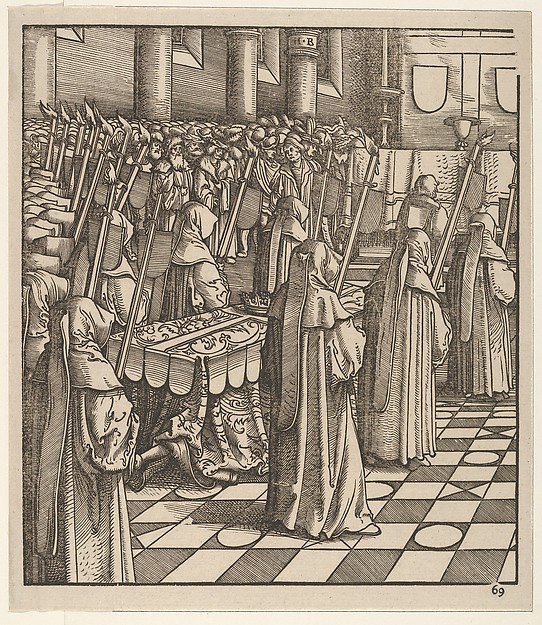 The King of Feuereisen and His Only Daughter, from Der Weisskunig