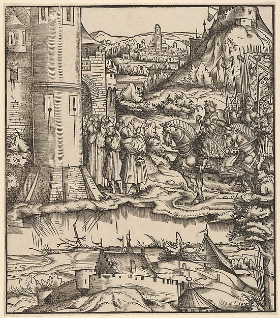 The Surrender of the Venetian Townships, from Der Weisskunig